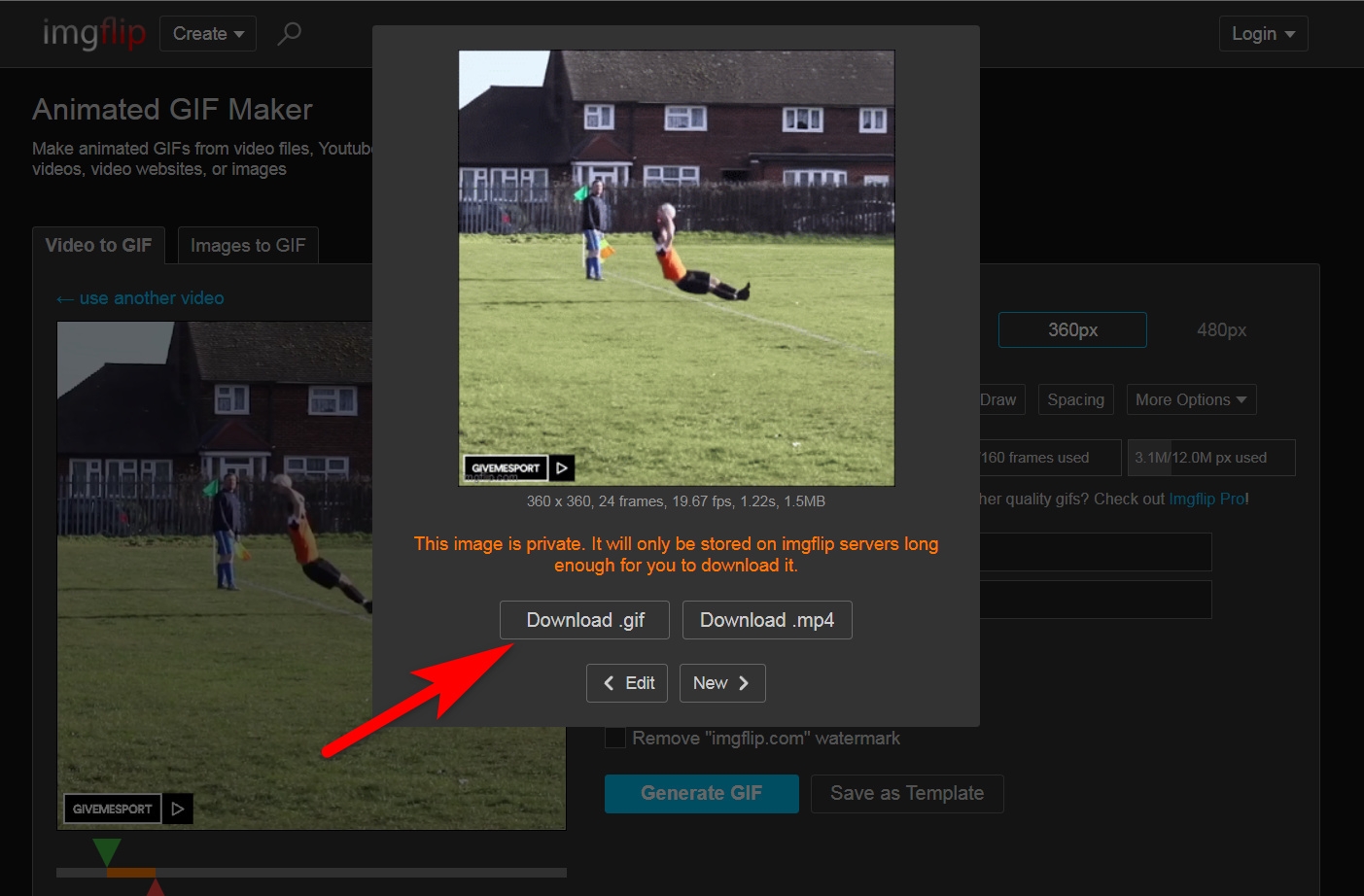 tạo ảnh gif từ video 33