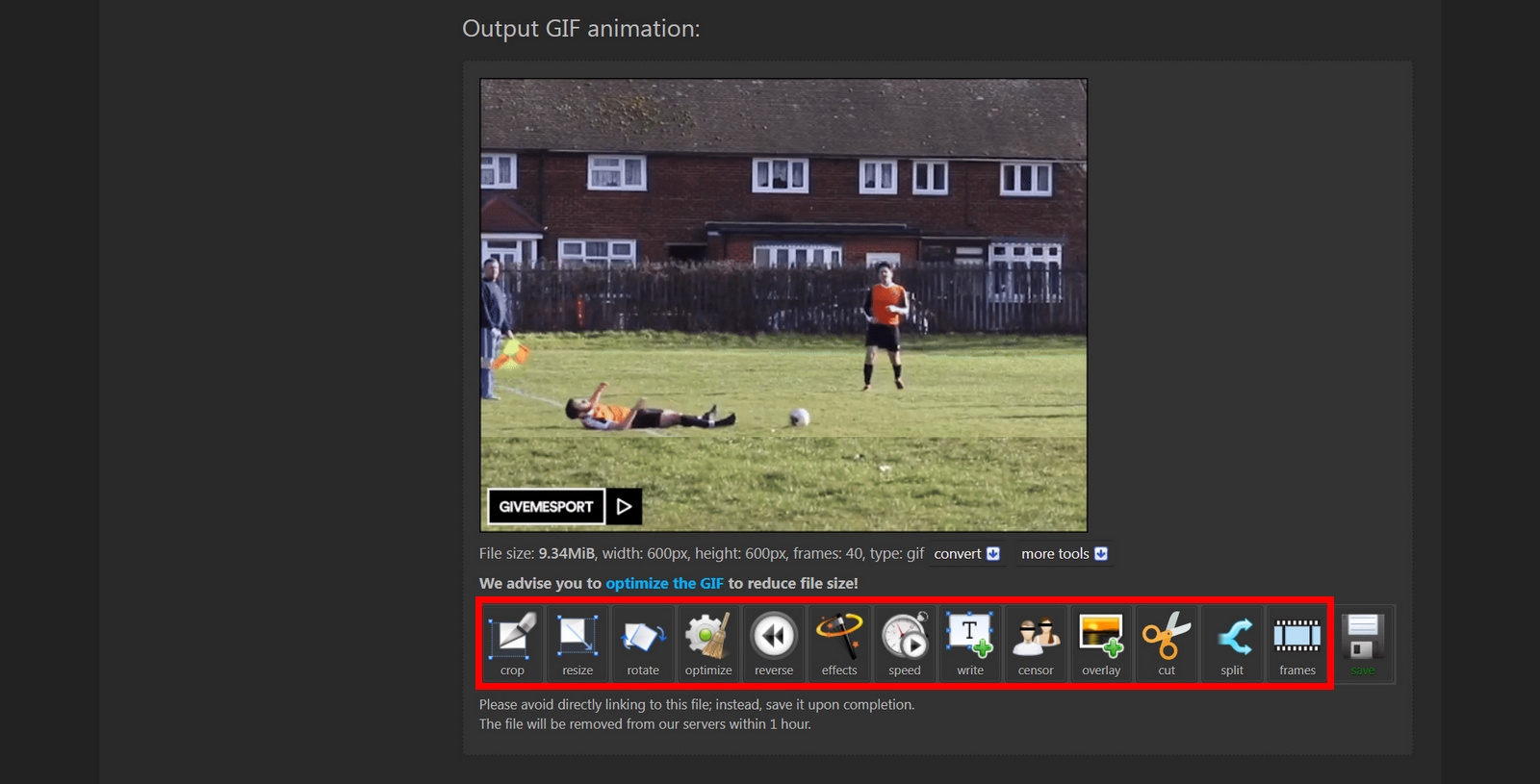 tạo ảnh gif từ video 29