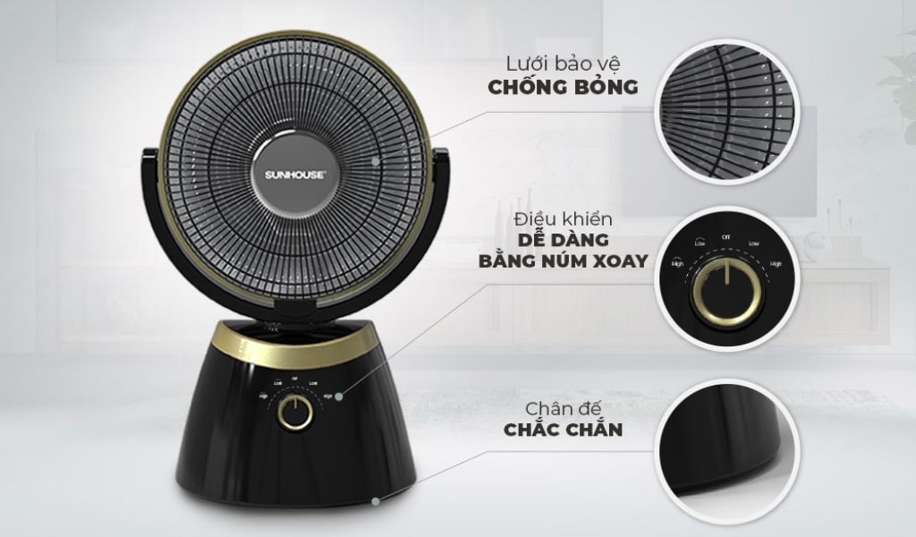 ​​Quạt sưởi có đốt oxy không? Lợi ích của quạt sưởi và gợi ý sản phẩm chất lượng, an toàn 4