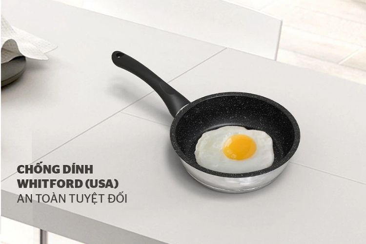 Chảo cạn inox 5 đáy đáy từ Sunhouse IN20M4