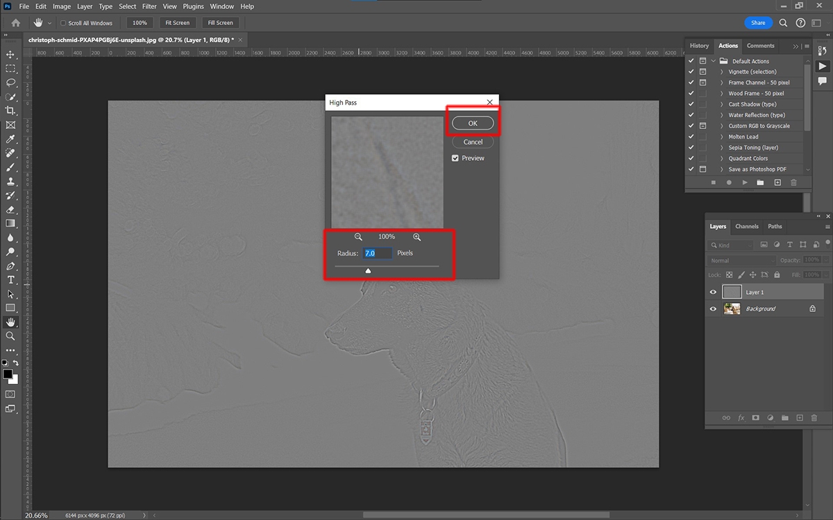 Cách làm nét ảnh trong Photoshop - hình 7