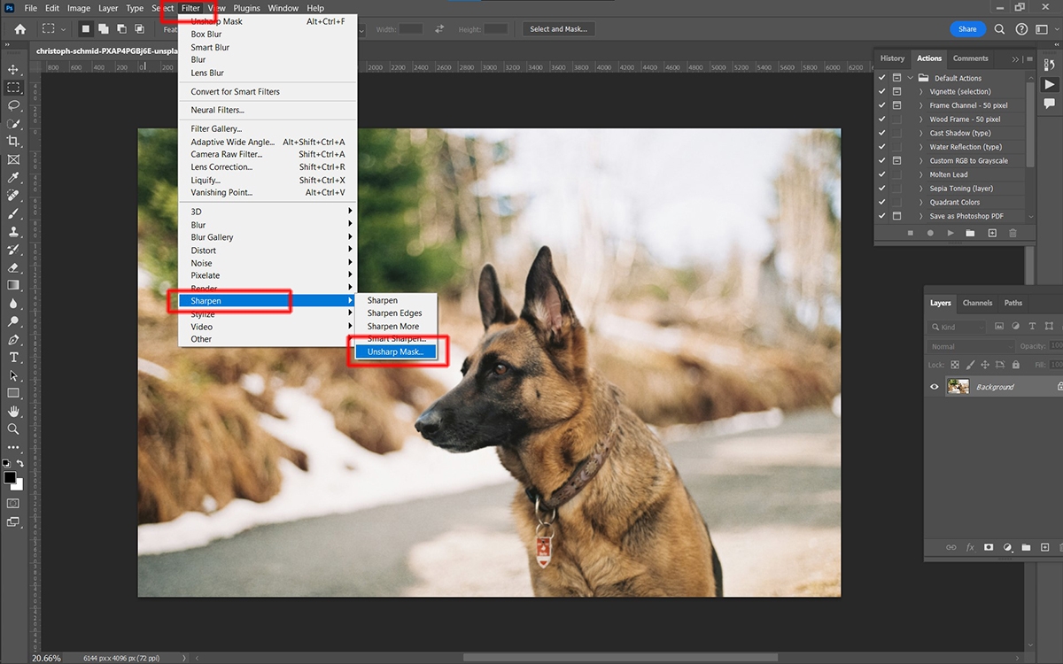 Cách làm nét ảnh trong Photoshop - hình 2