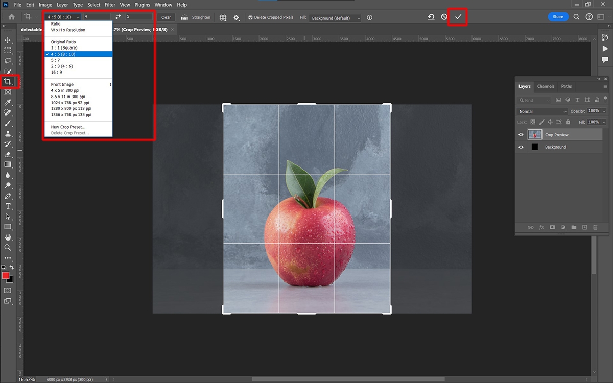Cách cắt hình trong Photoshop - hình 2