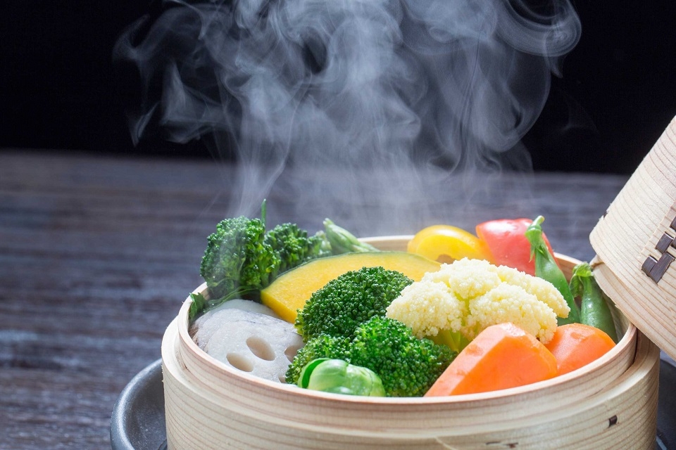 Cách hấp bằng nồi cơm điện 1