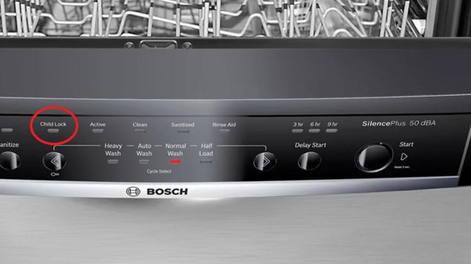 Tính năng khóa trẻ em máy rửa bát 5
