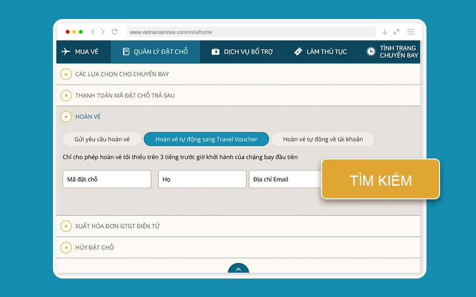 Hoàn vé Vietnam Airlines 4