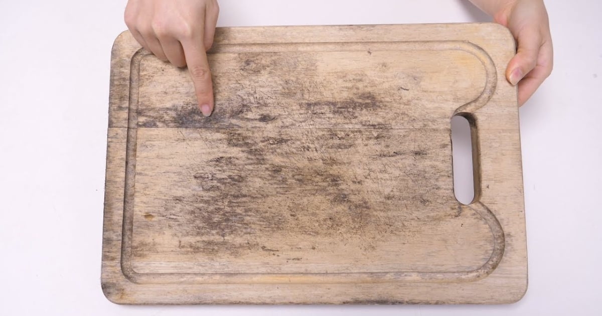 cách làm sạch thớt gỗ bị mốc 3