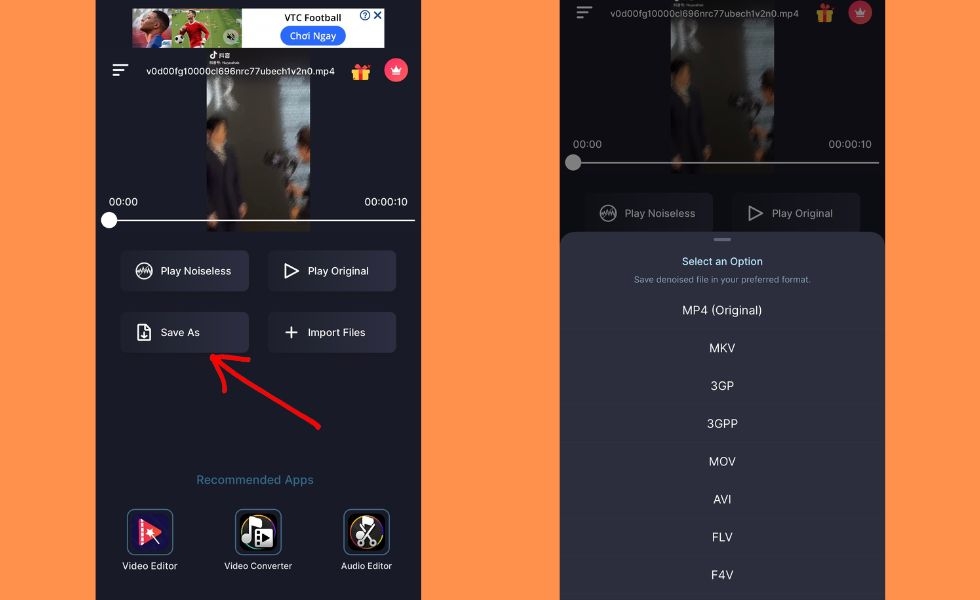 lọc tạp âm cho video