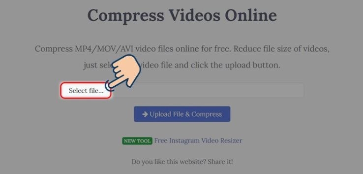 Nén video bằng web trực tuyến
