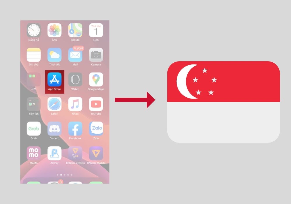 Chuyển vùng App Store sang trọng Singapore (ảnh 2)