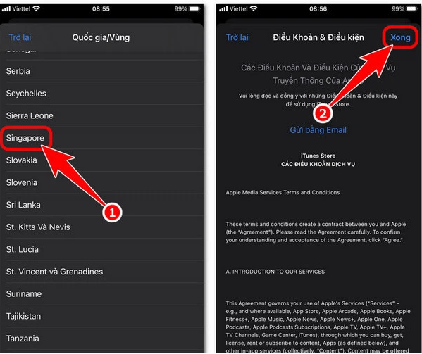 Chuyển vùng App Store sang trọng Singapore (ảnh 6)