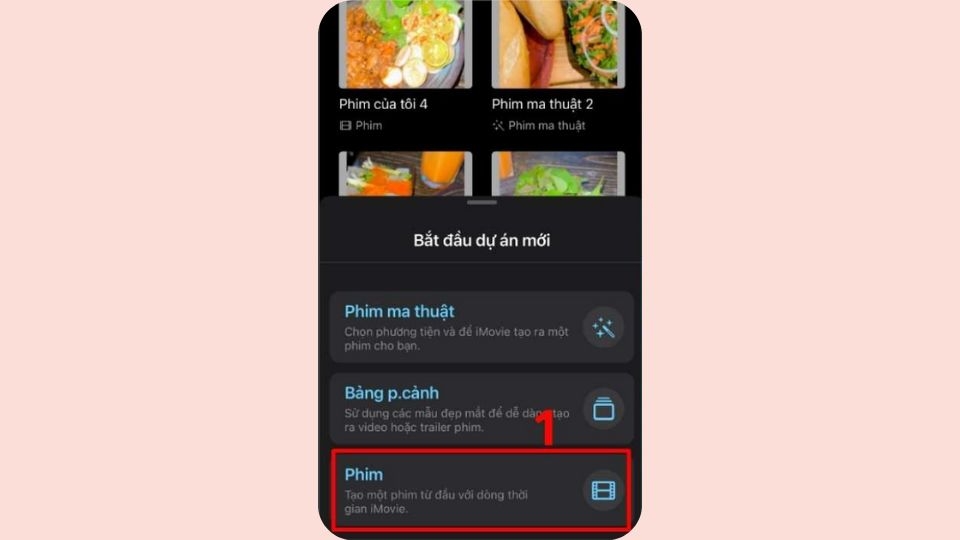 Truy cập vào ứng dụng iMovie