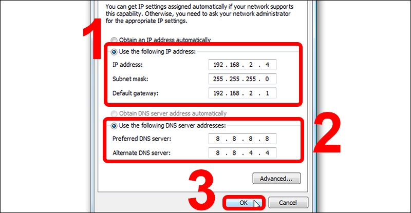 có sóng wifi nhưng không kết nối được internet trên máy tính 7