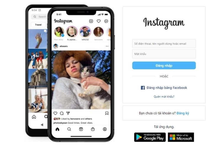 Nhắn tin trên Insta bằng máy tính trên website
