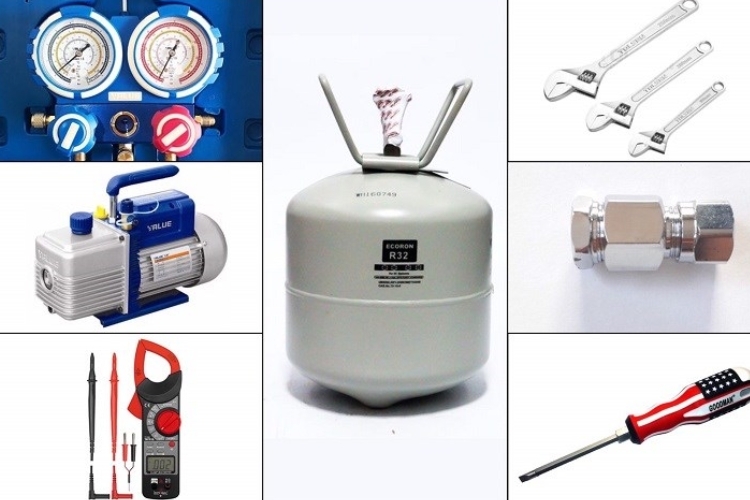 Các trang thiết bị cần thiết cần chuẩn bị để khóa ga máy lạnh