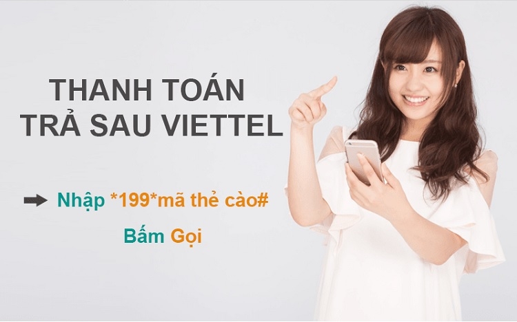 Thanh toán trả sau Viettel bằng thẻ cào