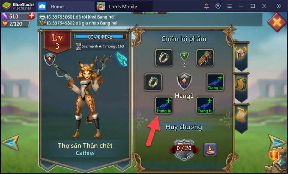 Game thủ có thể thăng hạng anh hùng