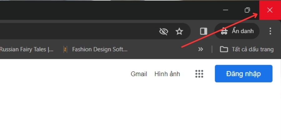 Đóng và khởi động lại Chrome