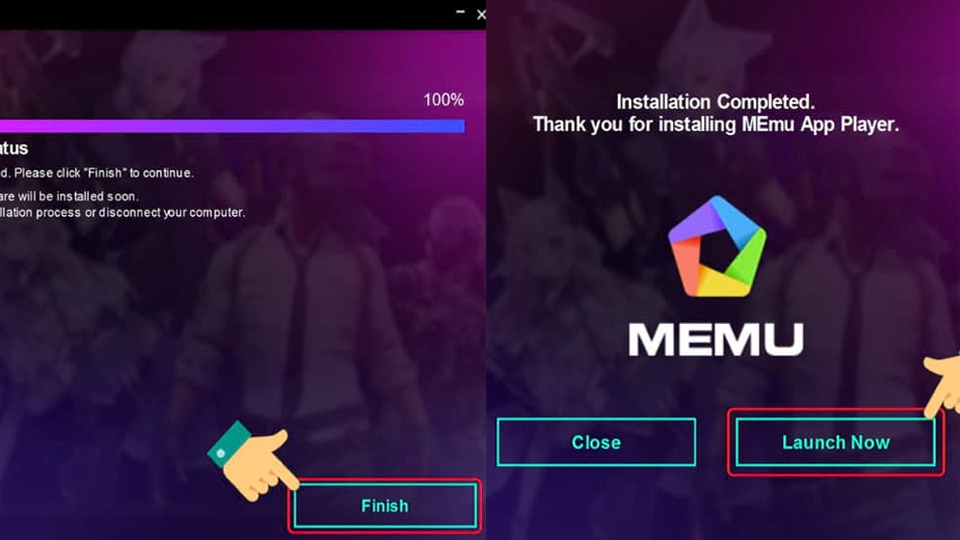 Chọn Finish sau đó nhấn tiếp vào Launch Now