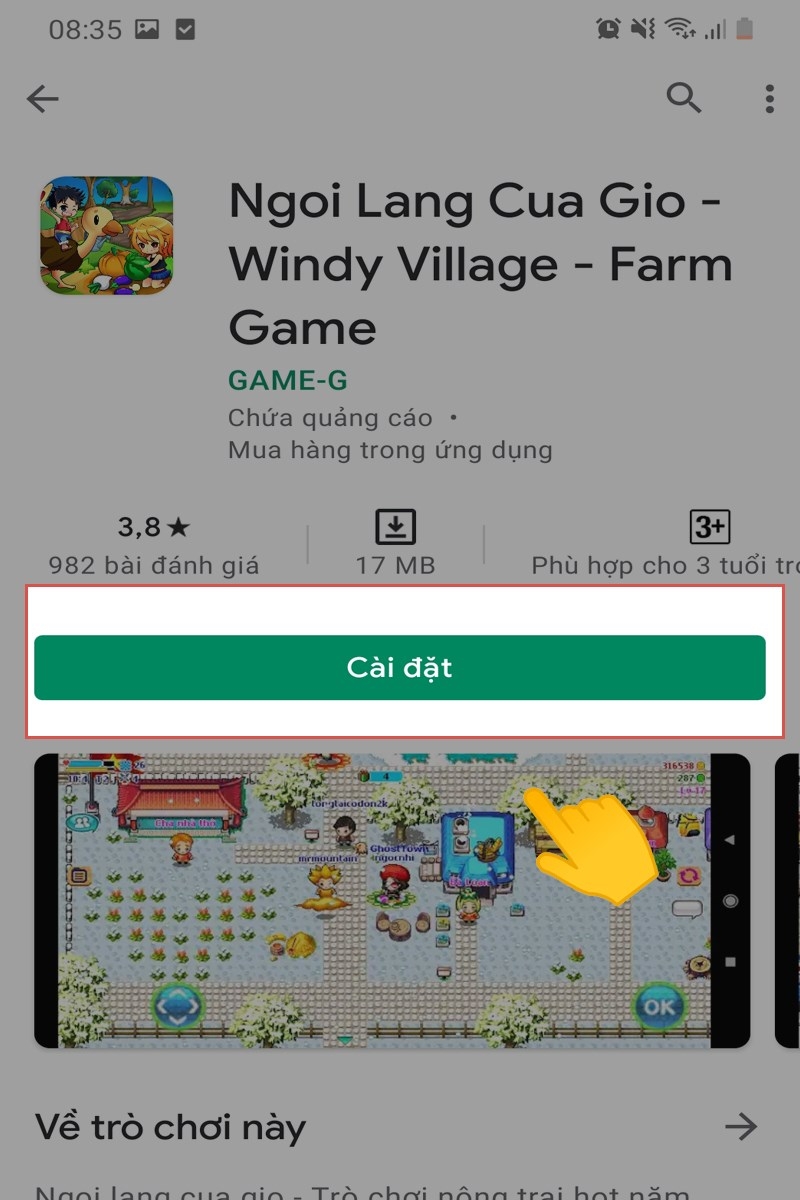 Thực hiện bước cài đặt