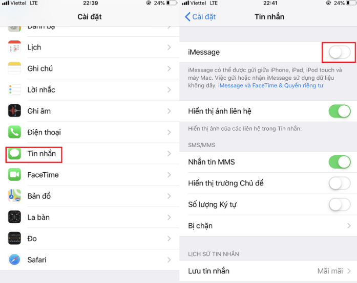 iMessage bị đăng xuất - hình 4