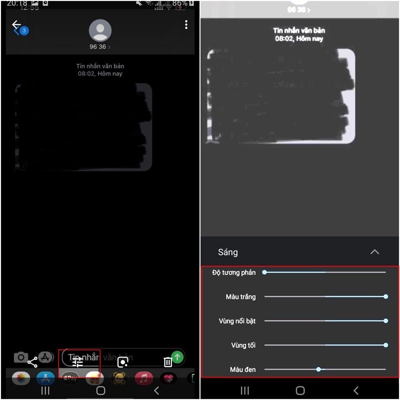 phần mềm xem ảnh bị che trên android