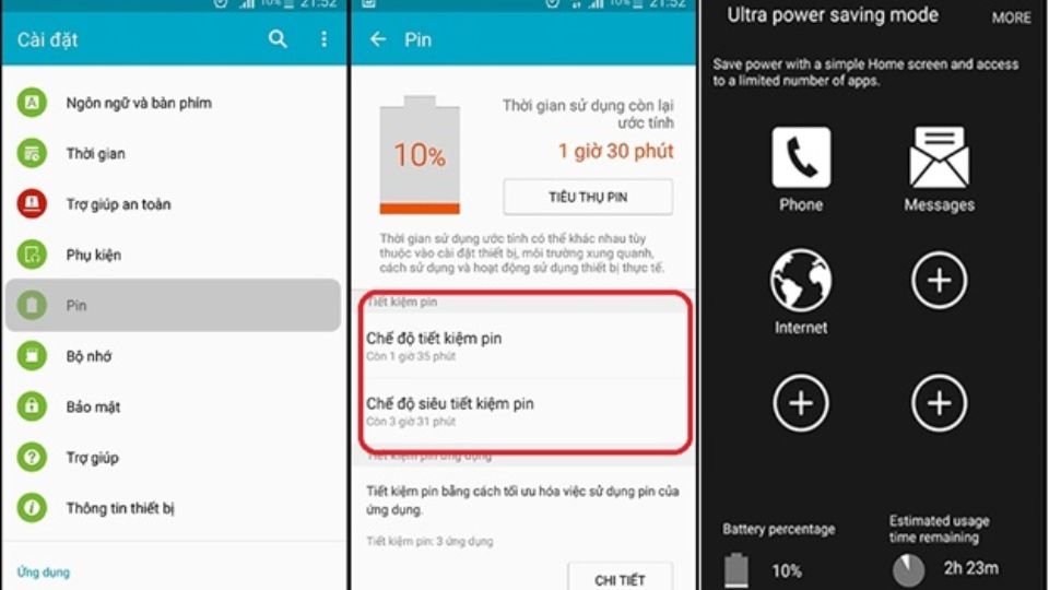 Đối với Android
