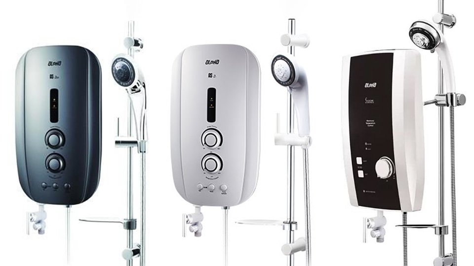 Đa dạng các dòng máy nước nóng thương hiệu Alpha.