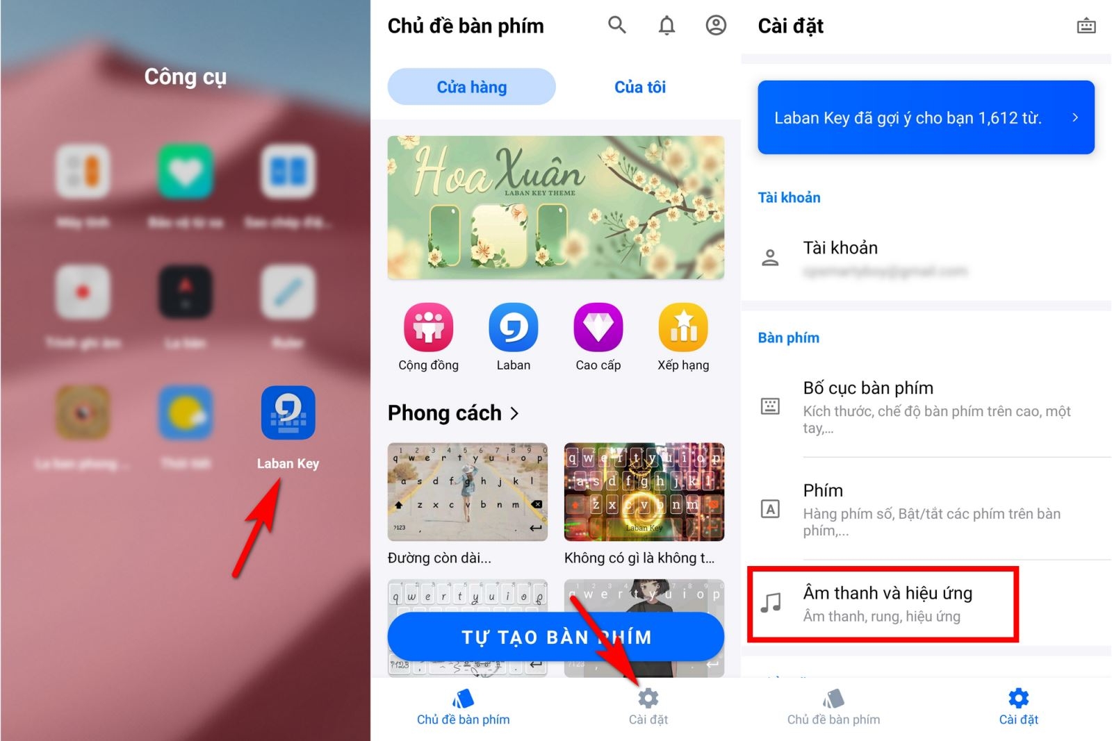 tắt rung bàn phím 4
