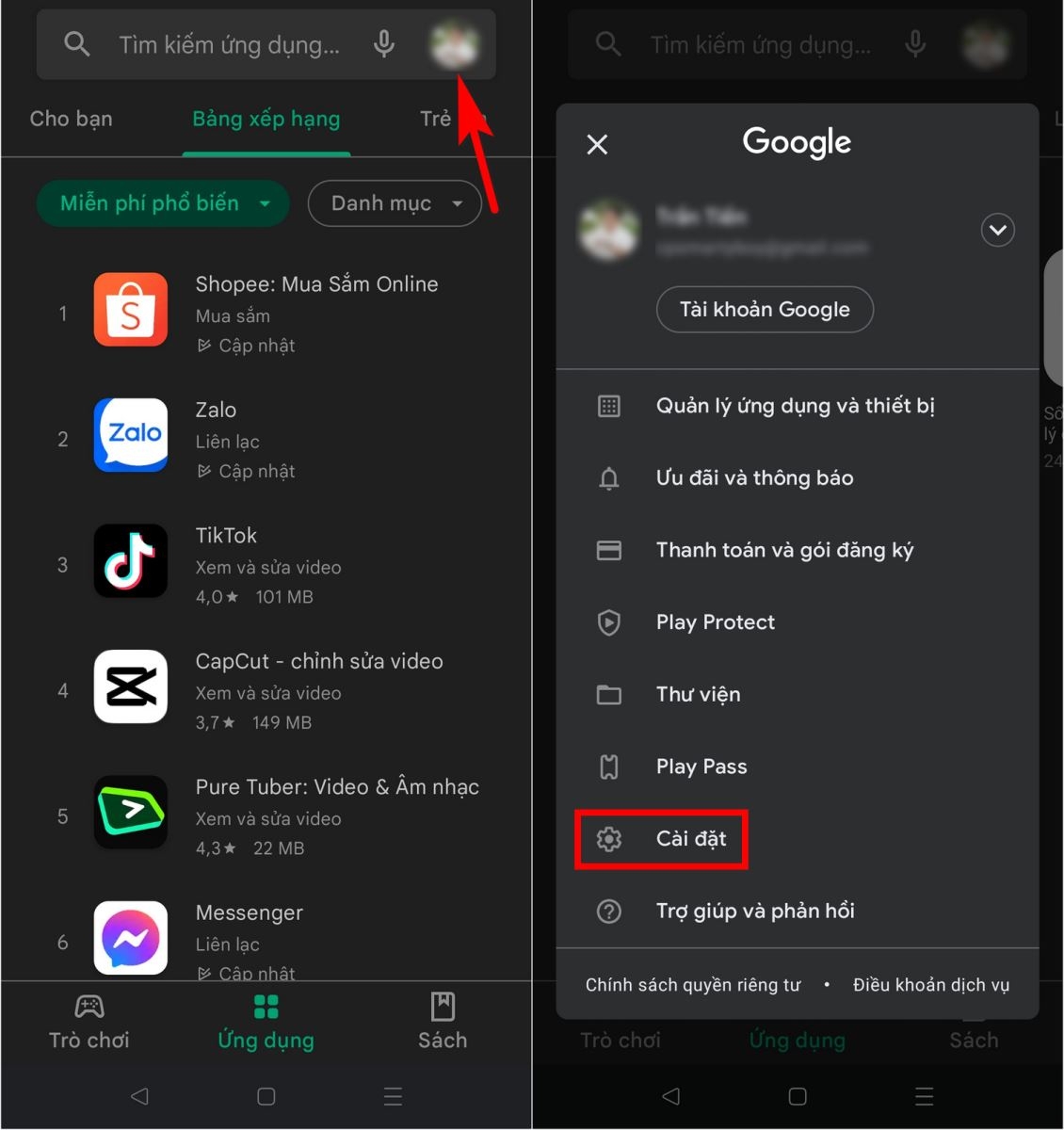 cách chuyển vùng android 8
