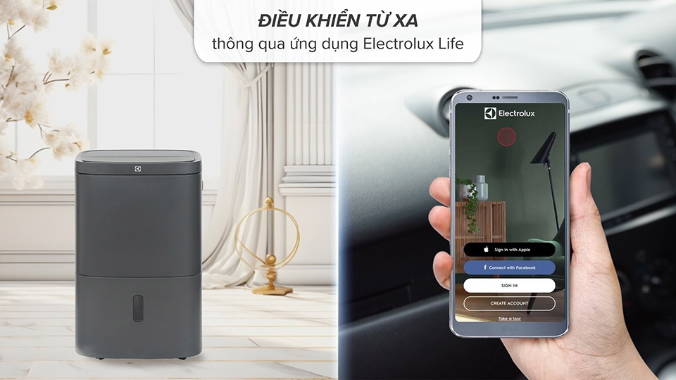 Người dung có thể điều khiển thiết bị bằng điện thoại di động