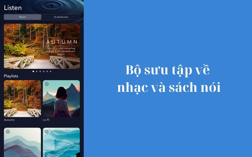 Bộ sưu tập về nhạc và sách nói nhiều chủ đề