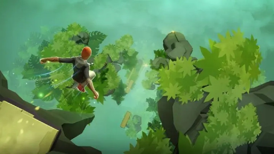 Hình ảnh sắc nét được thể hiện qua đồ họa 3D trong game Sky Dancer