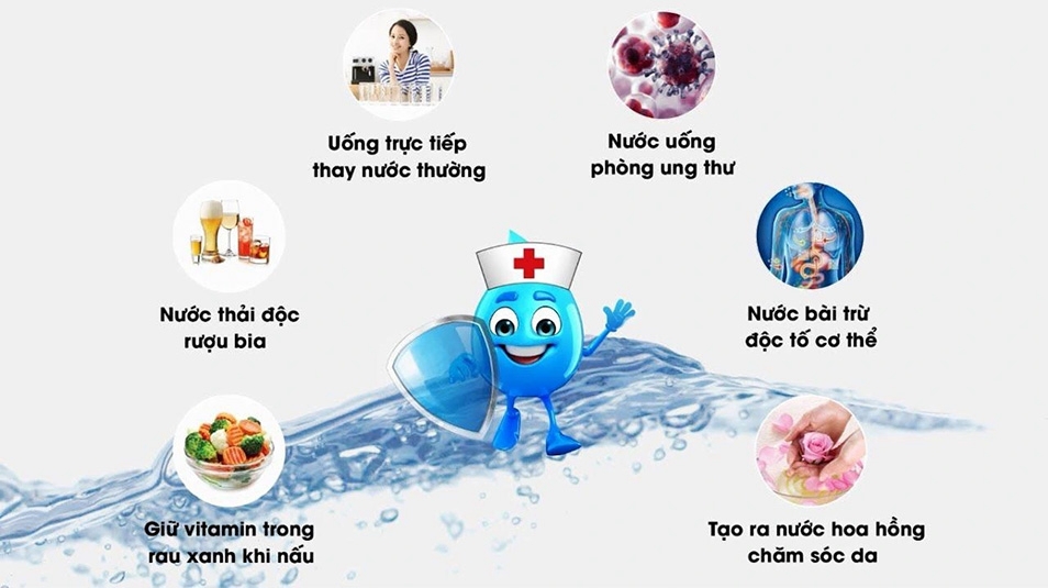 Nước hydrogen mang nhiều lợi ích