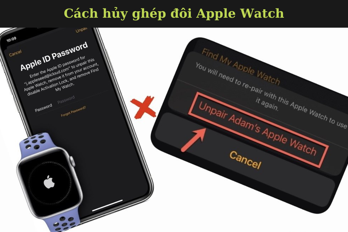 hủy ghép đôi Apple Watch - hình 2