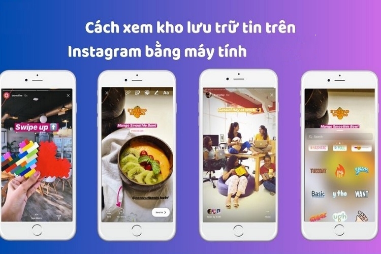 Xem kho lưu trữ tin trên Instagram bằng máy tính 2