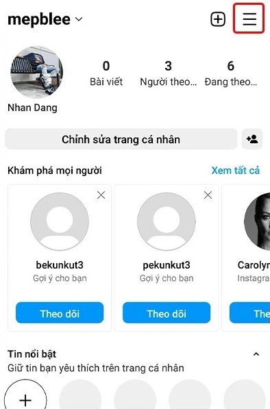 xem kho lưu trữ tin trên Instagram bằng máy tính 4