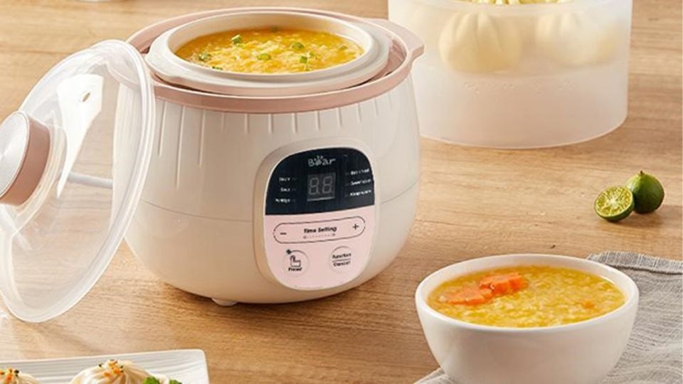 Nồi nấu cháo chậm Bear báo lỗi E0 5