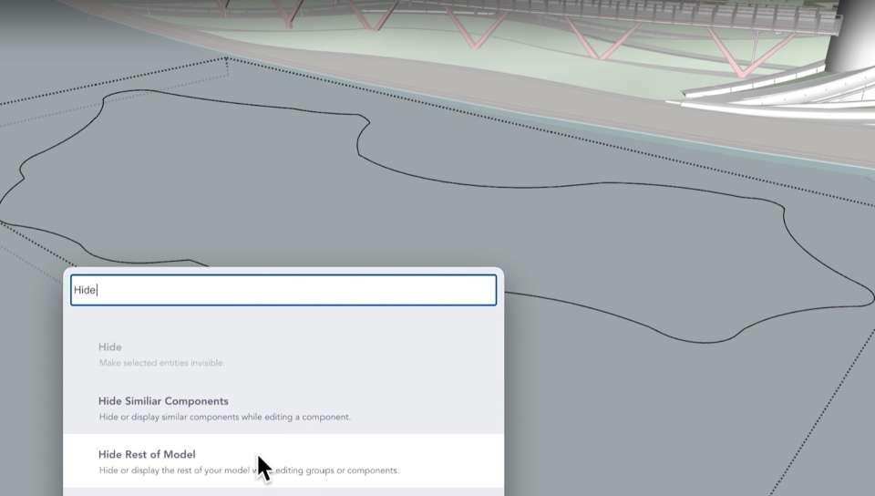 Tìm kiếm trong SketchUp dễ dàng