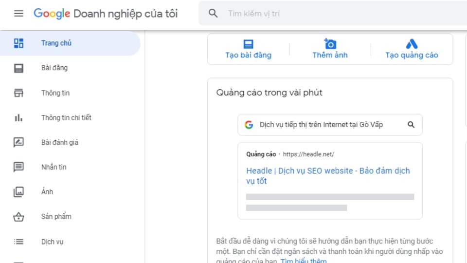 Bước 4: Bổ sung những chi tiết liên lạc