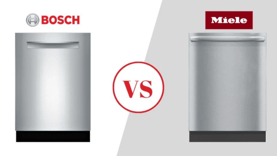 So sánh điểm khác biệt giữa máy rửa bát Bosch và Miele