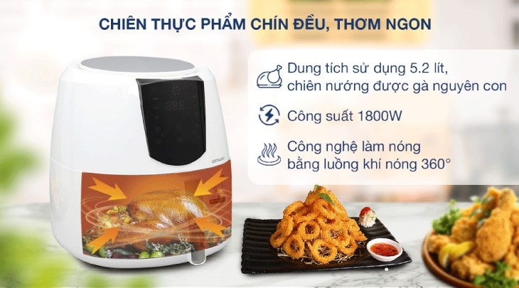 Cách sử dụng nồi chiên không dầu Lock&Lock và những lưu ý khi sử dụng đảm bảo an toàn 4