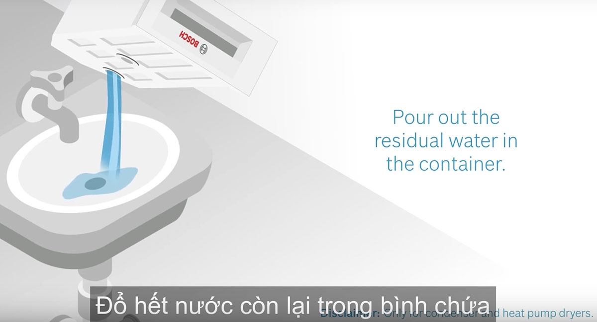vệ sinh máy sấy quần áo Bosch - hình 1