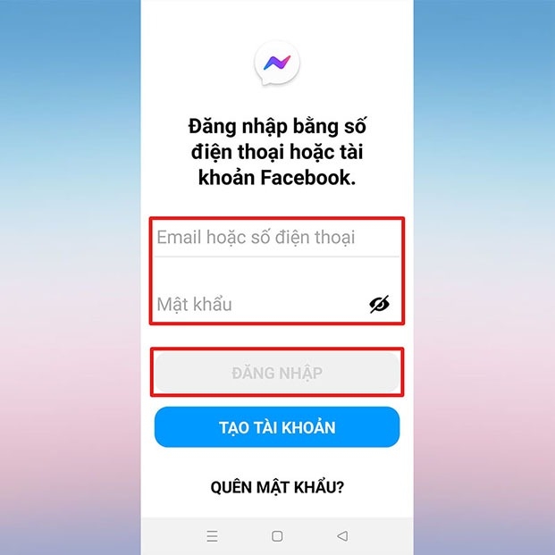 đăng nhập Messenger - hình 19