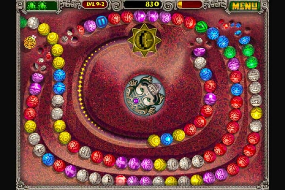Thao tác chơi game Zuma đơn giản dễ thực hiện
