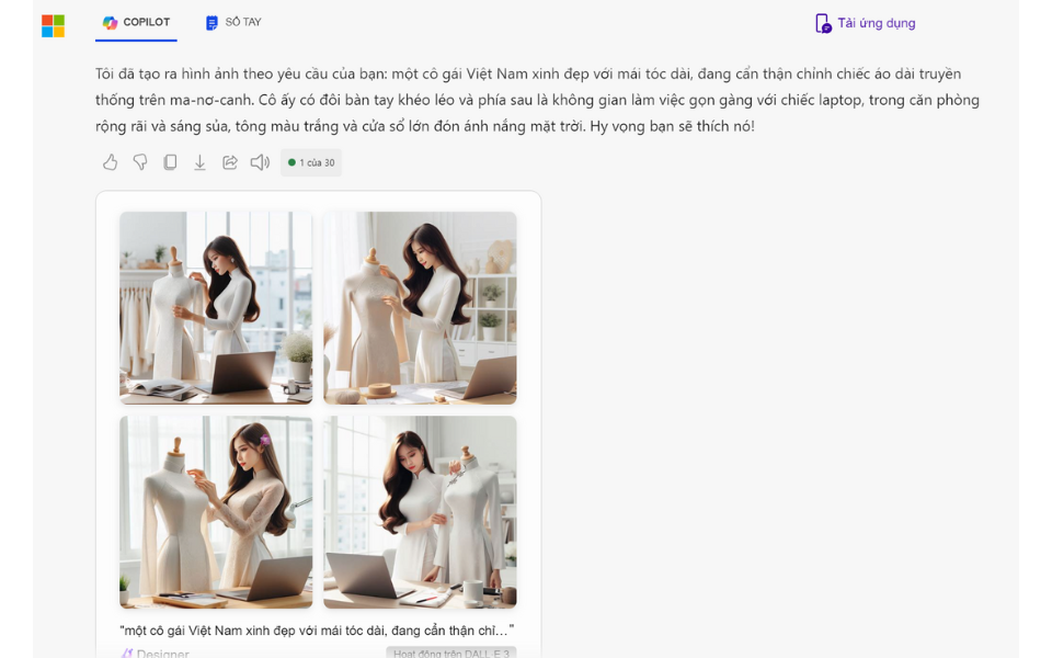 Tạo hình ảnh miễn phí với DALL-E3