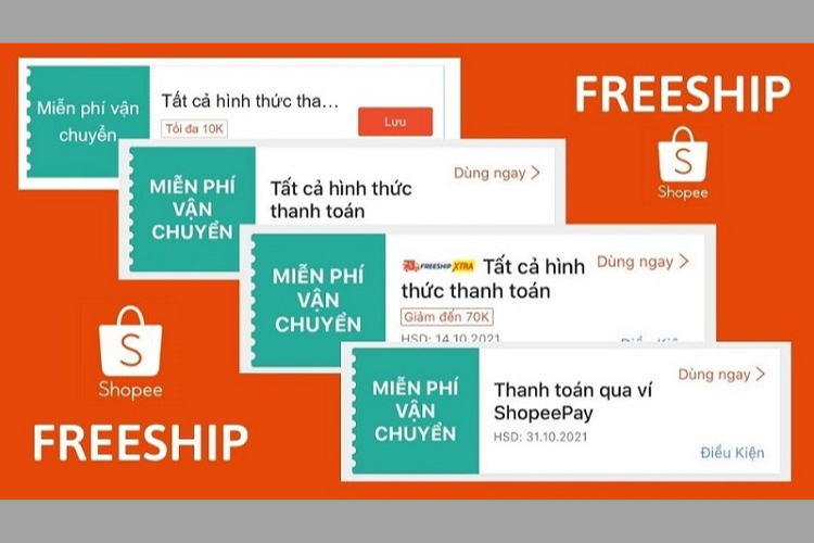 Cách lấy mã Freeship Shopee