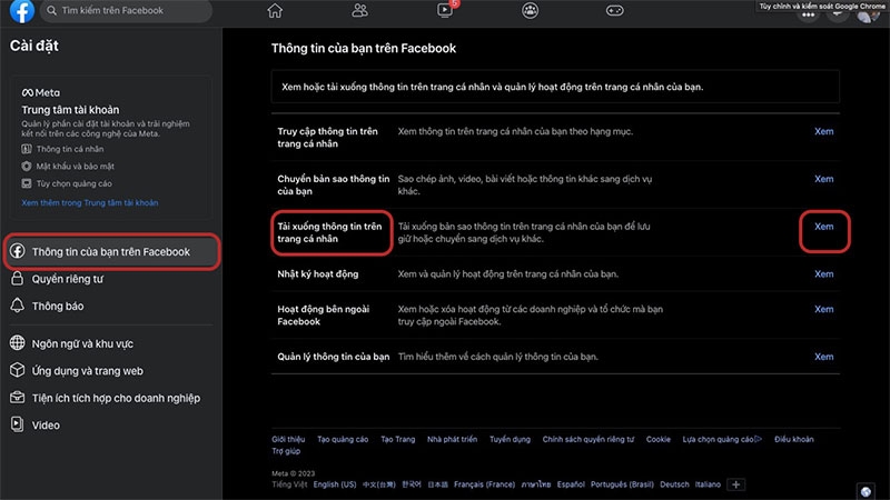 Cách tải tin nhắn trên Messenger hình 3