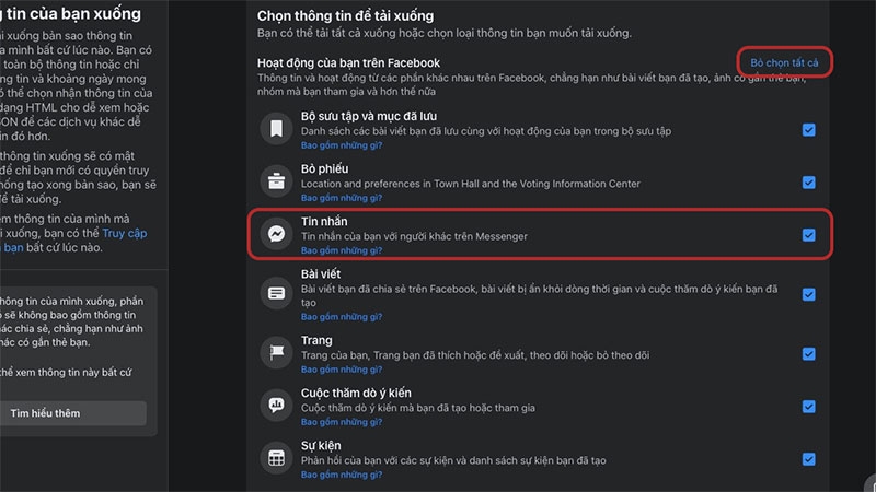 Cách tải tin nhắn trên Messenger hình 4