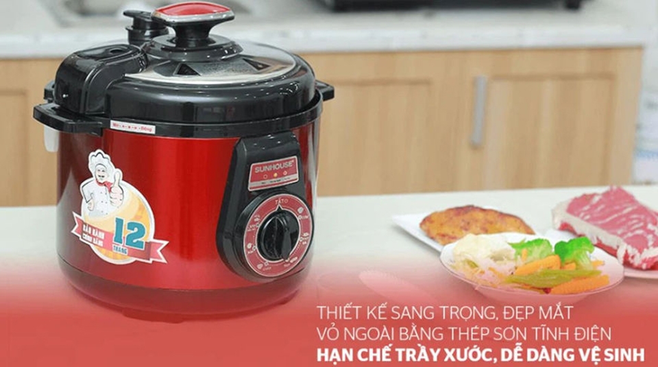 Nồi áp suất điện đa năng Sunhouse 5 lít SHD1552